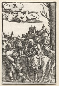La caída y redención del hombre: La huida a Egipto, c. 1515 de Albrecht Altdorfer
