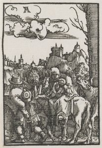 La caída y redención del hombre: La huida a Egipto, c. 1515 de Albrecht Altdorfer