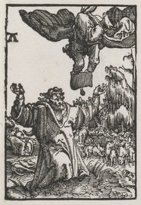 La caída y redención del hombre: El mensaje del ángel a Joaquín de Albrecht Altdorfer
