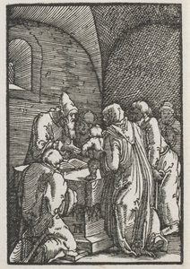 La caída y redención del hombre: La presentación de Cristo en el templo, c. 1515 de Albrecht Altdorfer