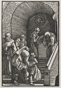 La caída y redención del hombre: La presentación de la Virgen en el templo de Albrecht Altdorfer