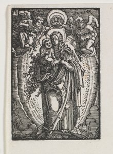La Caída y Redención del Hombre: La Virgen como Reina del Cielo, c. 1513 de Albrecht Altdorfer