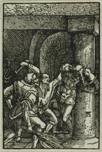 La Flagelación, de La Caída y Redención del Hombre de Albrecht Altdorfer