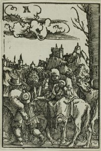 La huida a Egipto, de La caída y redención del hombre de Albrecht Altdorfer