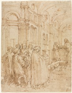 El funeral de San Esteban de Albrecht Altdorfer
