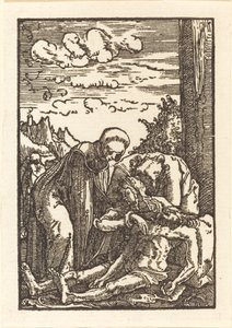 La lamentación bajo la cruz de Albrecht Altdorfer