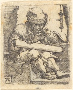 El carpintero pensativo de Albrecht Altdorfer