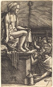 La Cortesana Romana (La Venganza del Mago Virgilio) de Albrecht Altdorfer