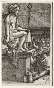 La cortesana romana o La venganza del hechicero Virgilio de Albrecht Altdorfer