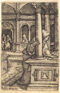 La Virgen buscando a Jesús en el Templo de Albrecht Altdorfer