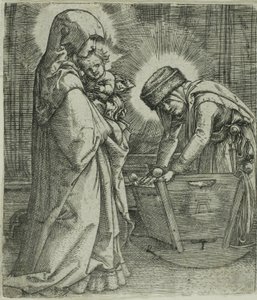 La Virgen y el Niño con Santa Ana en la Cuna de Albrecht Altdorfer