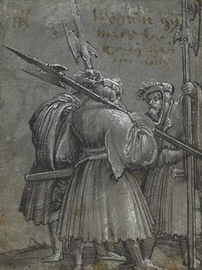 Tres vigilantes nocturnos, 1513 de Albrecht Altdorfer