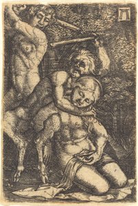 Dos Sátiros Luchando por una Ninfa de Albrecht Altdorfer