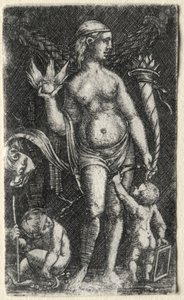 Venus entre dos cupidos de Albrecht Altdorfer