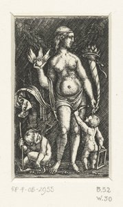 Venus con dos amorcillos de Albrecht Altdorfer