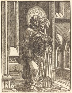 Virgen y Niño en una Iglesia de Albrecht Altdorfer