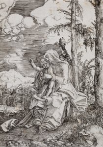 La Virgen y el Niño en un paisaje de Albrecht Altdorfer