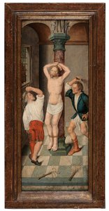 La Flagelación de Cristo (óleo sobre tabla) de Albrecht Bouts