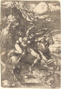 Abducción en un Unicornio de Albrecht Dürer