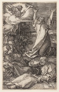 Agonía en el jardín, de La Pasión grabada de Albrecht Dürer