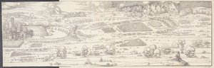 El asedio de un castillo de Albrecht Dürer