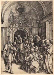 La circuncisión de Cristo, lámina 11 de la serie «La vida de María» de Albrecht Dürer