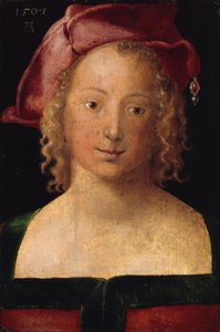 Retrato de una niña con boina roja