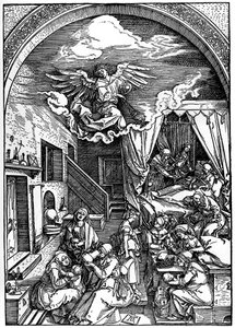 Nacimiento de la Virgen, 1502-1505, 1936 de Albrecht Dürer