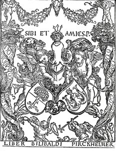 Exlibris de Willibald Pirkheimer, c. 1502-1503, 1906 de Albrecht Dürer