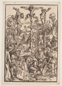 Calvario (modesta xilografía) de Albrecht Dürer