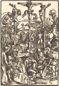 Calvario con las tres cruces de Albrecht Dürer