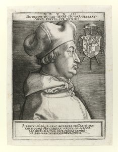 Cardenal Alberto de Brandeburgo, 1523 de Albrecht Dürer