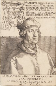 Cardenal Albrecht de Brandeburgo; o El Pequeño Cardenal de Albrecht Dürer