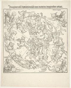 Mapa celestial del cielo del norte (Imagines coeli septentrionalis) de Albrecht Dürer