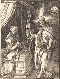 Cristo apareciendo a su madre de Albrecht Dürer
