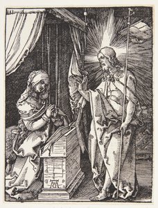 Cristo Apareciendo a su Madre de Albrecht Dürer