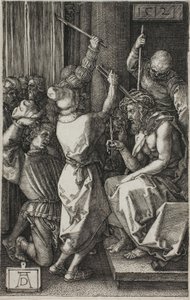 Cristo coronado de espinas, de La Pasión Grabada de Albrecht Dürer