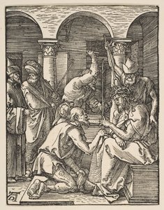 Cristo coronado de espinas, de La Pequeña Pasión, ca. 1509 de Albrecht Dürer