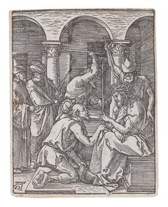 Cristo coronado de espinas, de la serie La pequeña pasión de Albrecht Dürer
