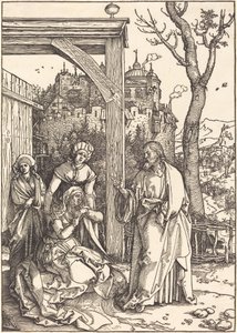 Cristo despidiéndose de su madre de Albrecht Dürer