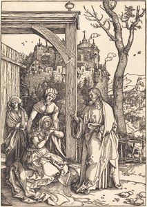 Cristo despidiéndose de su madre de Albrecht Dürer