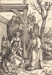 Cristo despidiéndose de su madre, c. 1504-1505 de Albrecht Dürer