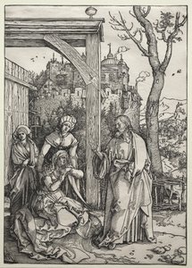 Cristo despidiéndose de su madre de Albrecht Dürer