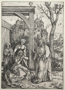 Cristo despidiéndose de su madre, c. 1504-1505 de Albrecht Dürer