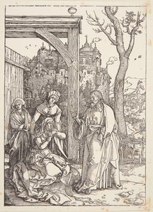 Cristo despidiéndose de su madre de Albrecht Dürer