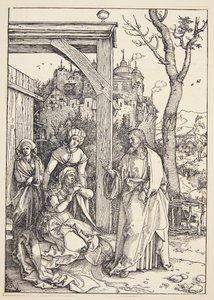 Cristo despidiéndose de su madre de Albrecht Dürer