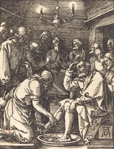 Cristo lavando los pies de los discípulos, 1509-1510