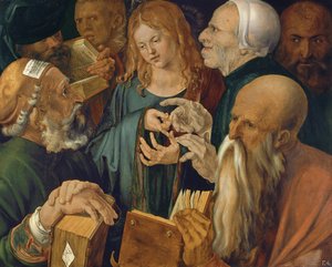Cristo entre los doctores de Albrecht Dürer