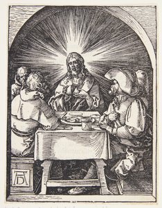 Cristo en Emaús de Albrecht Dürer