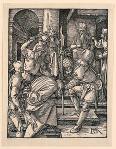 Cristo ante Anás, de la serie La pequeña pasión de Albrecht Dürer